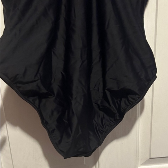 Venus Black Ruffled One-Piece Swimsuit - Picture 7 of 9